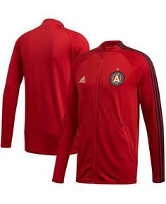 Мужская красная куртка с молнией во всю длину с изображением гимна ФК Атланта Юнайтед 2020 adidas