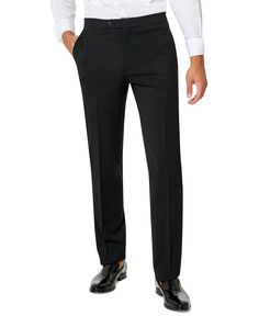 Мужские черные эластичные брюки-смокинг современного кроя Tommy Hilfiger