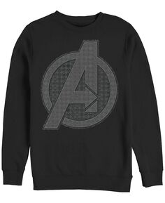 Мужская куртка Marvel Avengers Endgame с логотипом в оттенках серого, флис с круглым вырезом Fifth Sun