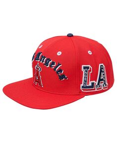 Мужская красная староанглийская шляпа Snapback Los Angeles Angels 2002 World Series Pro Standard
