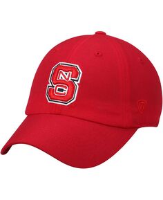 Мужская красная регулируемая шляпа с логотипом NC State Wolfpack Primary Top of the World