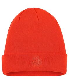 Мужская оранжевая вязаная шапка в тон с манжетами Oregon State Beavers Nike