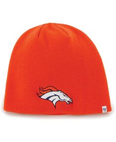 Мужская оранжевая вязаная шапка с логотипом Denver Broncos Secondary &apos;47 Brand