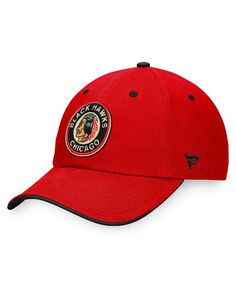 Мужская красная фирменная регулируемая кепка Chicago Blackhawks Original Six Fanatics
