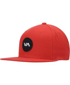 Мужская красная шляпа Snapback с нашивкой VA RVCA