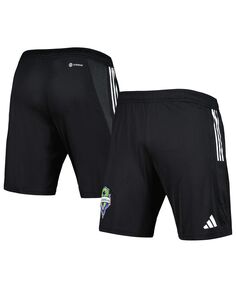 Мужские черные тренировочные шорты Seattle Sounders FC 2023 AEROREADY adidas