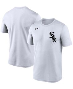 Мужская белая футболка Chicago White Sox Wordmark Legend Nike