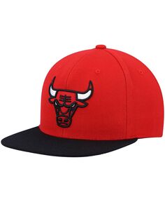 Мужская красно-черная двухцветная кепка Chicago Bulls Team Snapback 2.0 Mitchell &amp; Ness