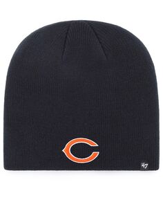 Мужская темно-синяя вязаная шапка с логотипом Chicago Bears Primary &apos;47 Brand