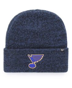 Мужская темно-синяя вязаная шапка с манжетами St. Louis Blues Brain Freeze &apos;47 Brand