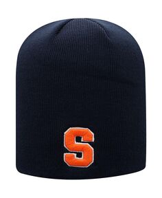 Мужская темно-синяя вязаная шапка с оранжевой сердцевиной Syracuse Top of the World