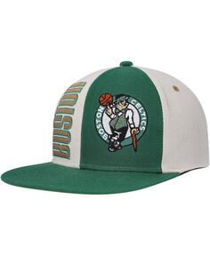 Мужская кремовая бейсболка Boston Celtics Hardwood Classics Pop Snapback Mitchell &amp; Ness