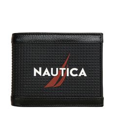 Мужской резиновый кожаный кошелек с логотипом двойного сложения Nautica