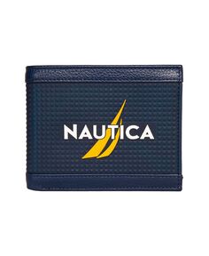 Мужской резиновый кожаный кошелек с логотипом двойного сложения Nautica