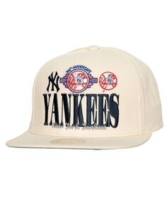 Мужская кремовая кепка New York Yankees Reframe Retro Snapback Mitchell &amp; Ness