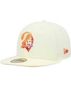 Мужская кремовая кепка Tampa Bay Buccaneers Chrome Color Dim 59FIFTY New Era