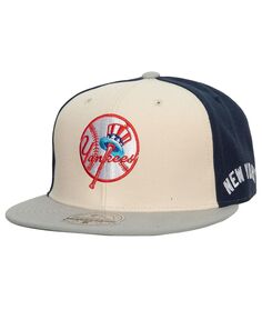 Мужская кремовая, серая облегающая шляпа New York Yankees Yankee Stadium 50th Anniversary Homefield Mitchell &amp; Ness