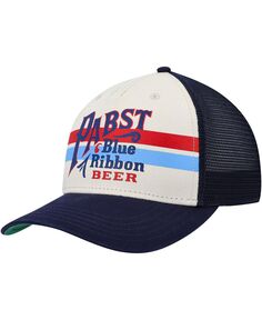 Мужская кремовая, темно-синяя шляпа Pabst Blue Ribbon Sinclair Snapback American Needle