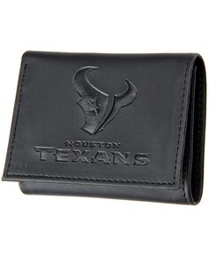 Мужской черный гибридный тройной кошелек Houston Texans Evergreen Enterprises