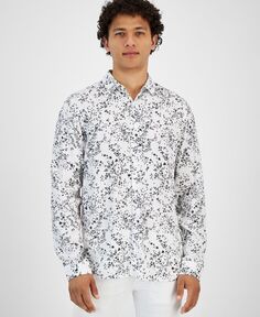 Мужская рубашка стандартного кроя с цветочным принтом I.N.C. International Concepts