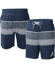 Мужские темно-синие шорты для плавания Atlanta Braves Coastline Volley G-III Sports by Carl Banks