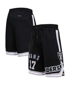 Мужские черные шорты Davante Adams Las Vegas Raiders с именем и номером игрока Pro Standard