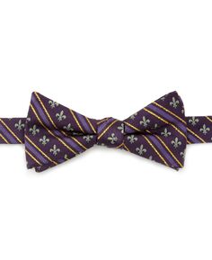 Мужской галстук-бабочка в полоску Mardi Gras Cufflinks Inc.