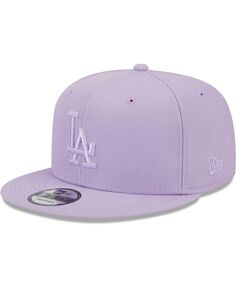 Мужская лавандовая кепка Los Angeles Dodgers Spring Color Basic 9FIFTY Snapback Hat New Era