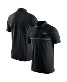Мужская черная рубашка-поло UCLA Bruins Coaches Performance Nike