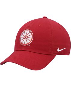 Мужская малиновая шляпа с регулируемым логотипом и логотипом Oklahoma owners Heritage86 Nike