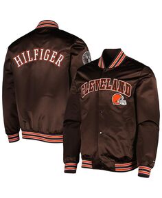 Мужская коричневая куртка на кнопках Cleveland Browns Elliot Varsity Tommy Hilfiger