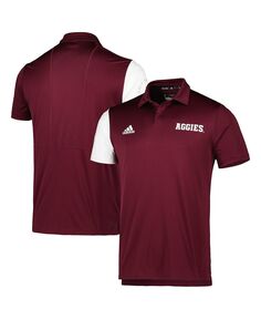 Мужская темно-бордовая рубашка-поло Texas A&amp;M Aggies AEROREADY adidas