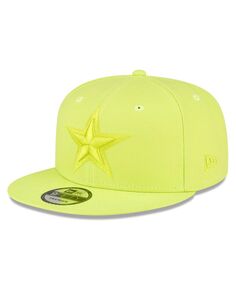 Мужская неоново-зеленая кепка Dallas Cowboys Color Pack Brights 9FIFTY Snapback Hat New Era