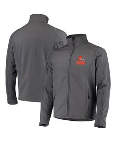 Мужская темно-серая куртка Cleveland Browns Sonoma Softshell с молнией во всю длину Dunbrooke