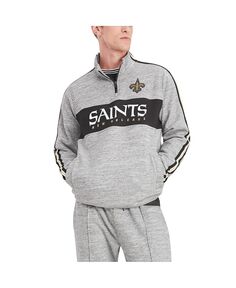 Мужская серая куртка New Orleans Saints Mario с молнией на четверть Tommy Hilfiger
