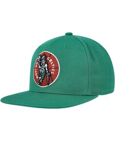 Мужская облегающая шляпа Kelly Green Boston Celtics Hardwood Classics MVP Team Ground 2.0 Mitchell &amp; Ness