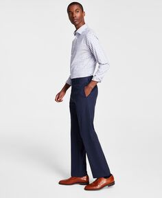 Мужские классические брюки со складками на плоской подошве спереди Michael Kors
