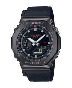 Мужские аналогово-цифровые часы с черным тканевым ремешком в металлическом корпусе, 44,4 мм, GM2100CB-1A G-Shock