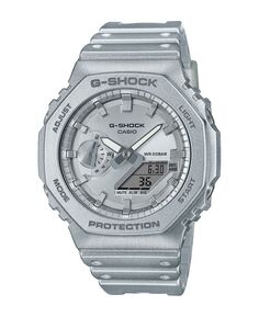 Мужские аналоговые цифровые серебристые часы из смолы, 45,4 мм, GA2100FF-8A G-Shock