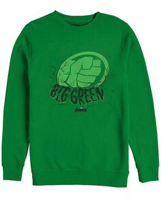 Мужская куртка Marvel Hulk Big Green Punch, флис с круглым вырезом Fifth Sun