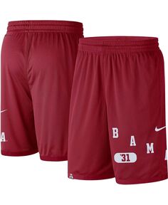 Мужские шорты для выступлений Crimson Alabama Crimson Tide с надписью Nike