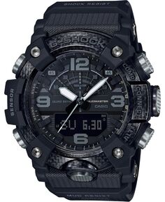 Мужские аналогово-цифровые часы Mudmaster с черным полимерным ремешком, 53 мм G-Shock