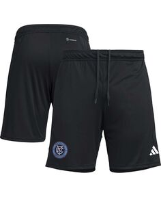 Мужские черные тренировочные шорты New York City FC 2023 AEROREADY adidas