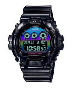 Мужские цифровые часы из черной смолы, 50 мм, DW6900RGB-1 G-Shock
