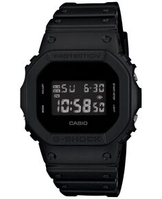 Мужские цифровые часы с черным полимерным ремешком, 43x43 мм G-Shock