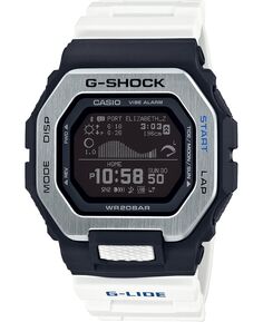 Мужские часы Connected Digital G-Lide с белым полимерным ремешком, 46 мм G-Shock