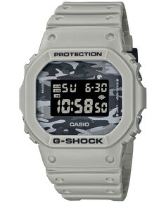 Мужские цифровые часы цвета хаки со смоляным ремешком, 43 мм, DW5600CA-8 G-Shock