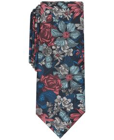 Мужской узкий галстук с цветочным принтом Troude Bar III