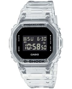 Мужские цифровые часы с квадратным прозрачным полимерным ремешком, 42,8 мм G-Shock