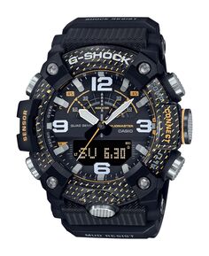 Мужские цифровые часы Master of G из черной и желтой смолы, 51,3 мм, GGB100Y-1A G-Shock